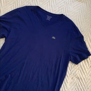 Men’s Lacoste Navy V-neck